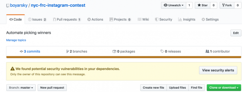 github – one of your dependencies has a security vulnerability | Down ...